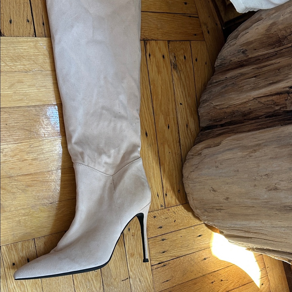 Jeffrey Campbell Light Tan Heeled Boots